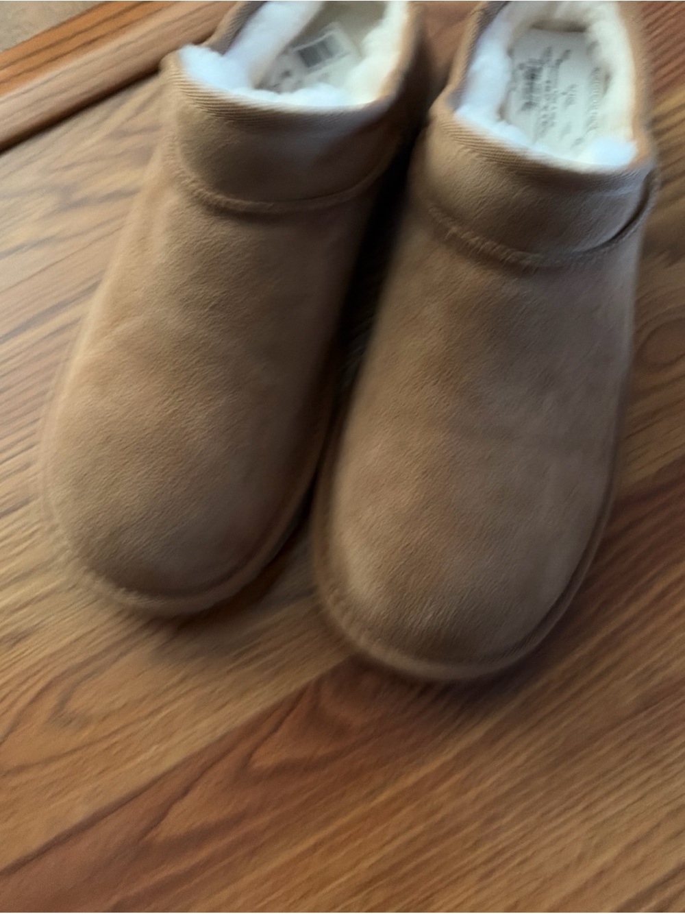 New with box Ugg classic slippers chestnut size 6 youth